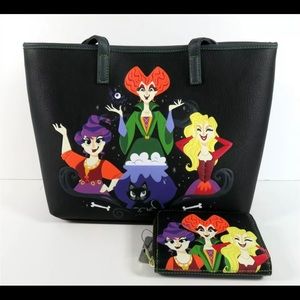 Loungefly Disney Hocus Pocus tote and wallet set